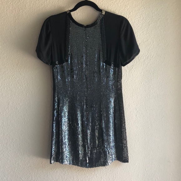 French connection sequined Art Deco dress - Picture 2 of 5